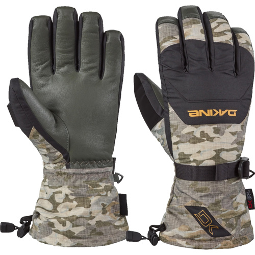 Dakine Leather Scout Gloves for Men Medium Vintage Camo
